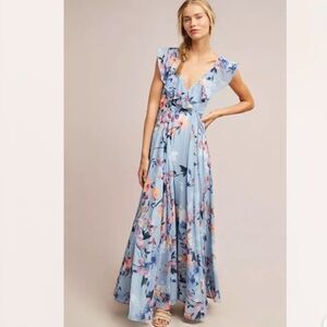 Anthropologie Yumi Kim Floral Hudson Wrap Dress Size S